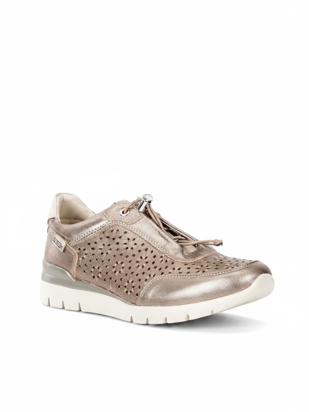 Pikolinos Cantabria W4R Perforated Leather Sneakers in Stone EUR 42 US 11.5 NIB